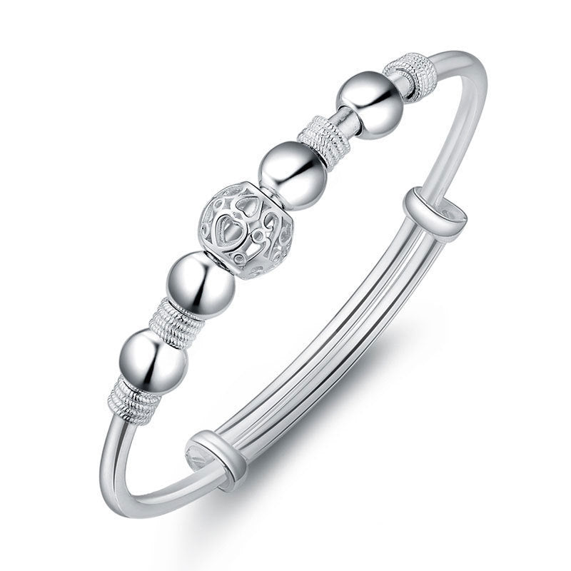 Jinrongxing Nine Fortune Bead Bracelet Copper Silver Plated Bracelet Women's Exquisite Ball Jewelry Cross-Border Live Broadcast