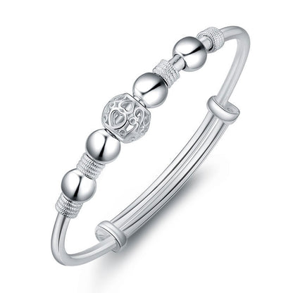 Jinrongxing Nine Fortune Bead Bracelet Copper Silver Plated Bracelet Women's Exquisite Ball Jewelry Cross-Border Live Broadcast