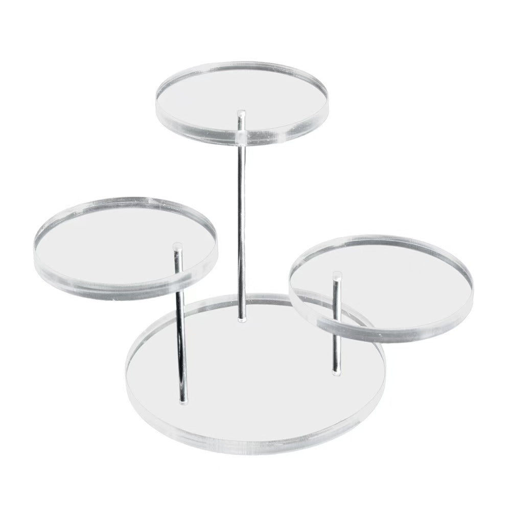 Hot sale acrylic ring jewelry display stand multi-layer round jewelry display stand plexiglass simple jewelry