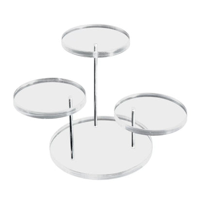 Hot sale acrylic ring jewelry display stand multi-layer round jewelry display stand plexiglass simple jewelry