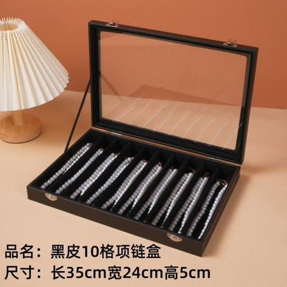 Dustproof Large Capacity Necklace Storage Box Snake Bone Chain Jewelry Box Bracelet Bracelet Jewelry Jewelry Display Box Necklace Box