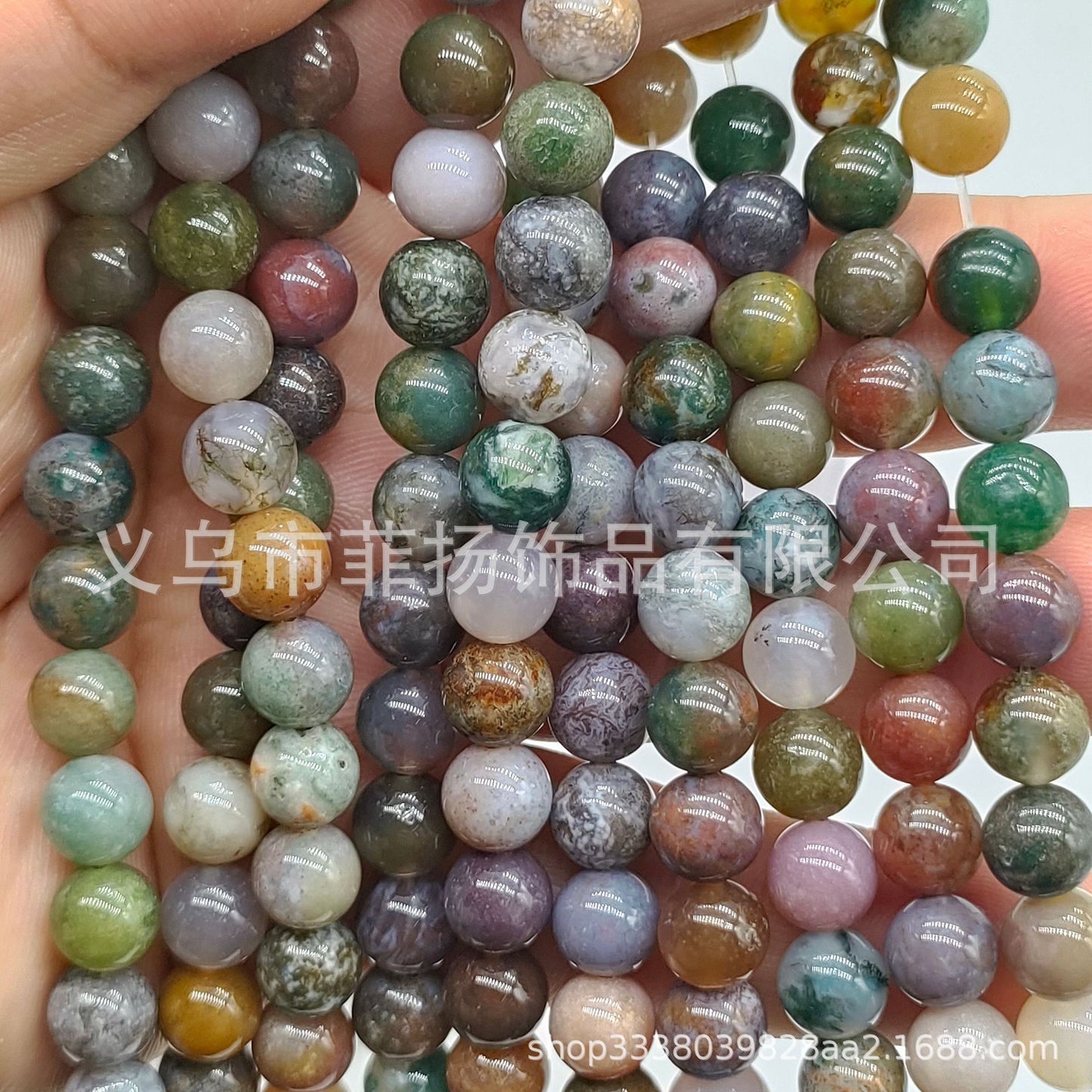 Feiyang Jewelry Miscellaneous Stone Round Beads Loose Beads diy Jewelry Accessories Beads Personalized Miscellaneous Stone Semi-finished Products Ready for Wholesale