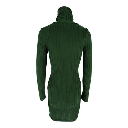 Ab480 Quality Model 2024 Spring Style Elegant Women's Polyester Long-Sleeve Round-Neck Bodycon Dress Wholesale from Manufacturer