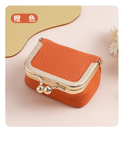 Genuine Leather Mini Necklace Jewelry Box Women's Earrings Gold Ring Gold Jewelry Cosmetics Bag Earphones Coin Purse