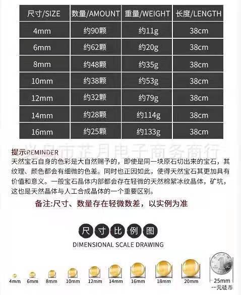 Feiyang Jewelry Miscellaneous Stone Round Beads Loose Beads diy Jewelry Accessories Beads Personalized Miscellaneous Stone Semi-finished Products Ready for Wholesale