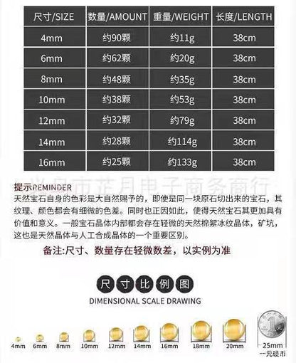 Feiyang Jewelry Miscellaneous Stone Round Beads Loose Beads diy Jewelry Accessories Beads Personalized Miscellaneous Stone Semi-finished Products Ready for Wholesale