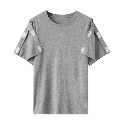 Summer patient care clothing easy to put on and take off hospital gown short sleeve cotton middle-aged and elderly medical clothing fracture clothing wholesale
