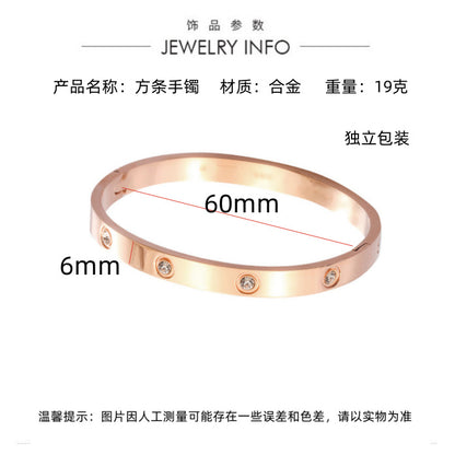Cross-Border European and American Popular Card Bracelets for Women, Simple Fashion Jewelry Accessories, Novice Jewelry Wholesale