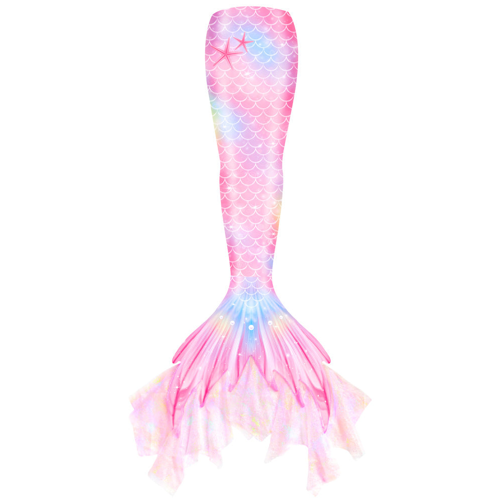 Girls Mermaid Swimsuit Mermaid Tail with Gauze Ariel Princess Swimsuit Children's Swimsuit