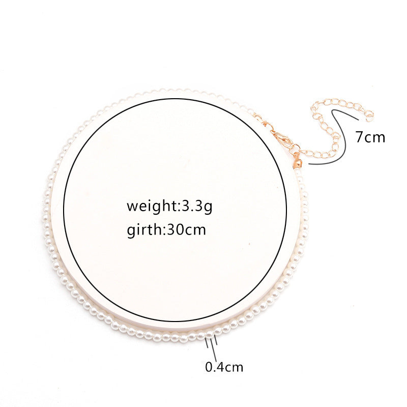Sweet personality simple natural Joker imitation pearl necklace pearl necklace ladies necklace jewelry wholesale supply