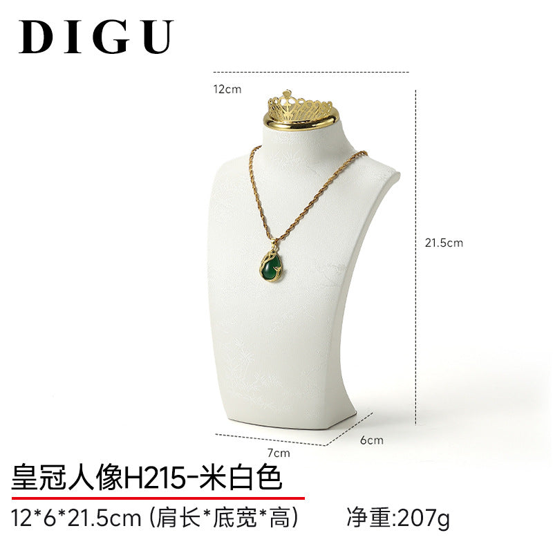 Necklace Display Stand, Mannequin Jewelry Stand, Neck Model, Necklace Holder, Counter Jewelry Display Props