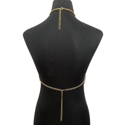 Bamboo such as clothing cross-border jewelry explosions supply sexy hollow chest chain nightclub hot girl body chain DL0005