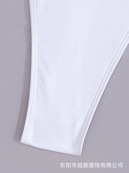 2024 new hot-selling backless one-piece swimsuit sexy slim swimsuit women's bikini foreign trade European and American beach wear