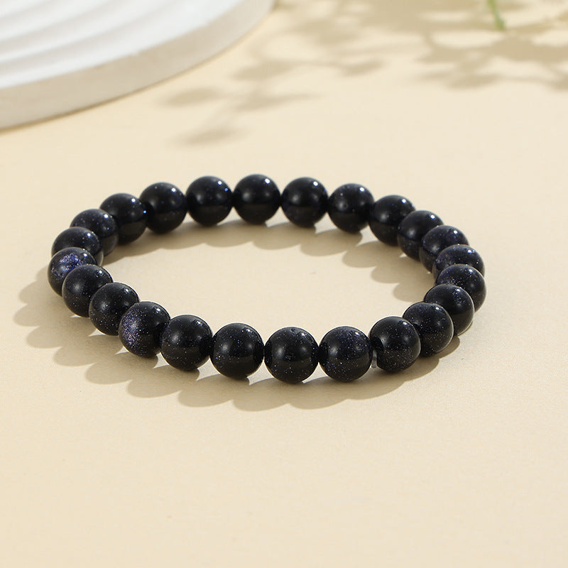 European and American Cross-Border Hot-Selling Popular Jewelry 8mm Natural Stone Bracelet Amethyst Tiger Eye Stone Agate Bracelet Jewelry