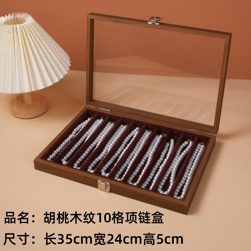 Dustproof Large Capacity Necklace Storage Box Snake Bone Chain Jewelry Box Bracelet Bracelet Jewelry Jewelry Display Box Necklace Box