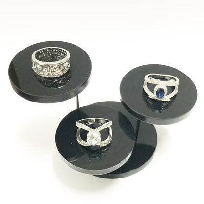 Hot sale acrylic ring jewelry display stand multi-layer round jewelry display stand plexiglass simple jewelry