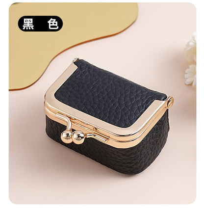 Genuine Leather Mini Necklace Jewelry Box Women's Earrings Gold Ring Gold Jewelry Cosmetics Bag Earphones Coin Purse