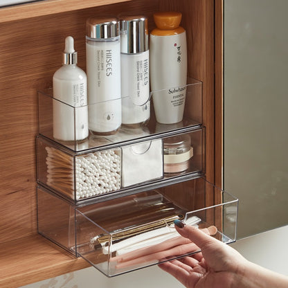 Mirror Cabinet Storage Box Desktop Cosmetics Lipstick Storage Rack Bathroom Bathroom Desktop Dressing Table Organization Box