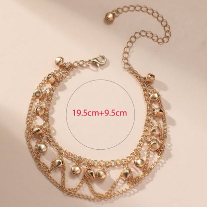 European and American New Cross-border Jewelry Distinctive Bell Beach Style Holiday Foot Chain Women's Fashion Accessories Jewelry Foot