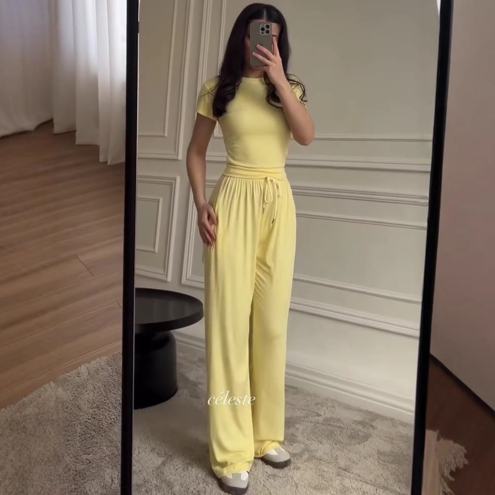 Women Cardigan Vest Wide Leg Pants 3 Piece Sets Top Long Coat Trousers Suit Office Lady Ensemble Spring Summer 2026 Outfits
