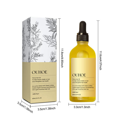 Natural Rosemary Oil Dense Repair Dry Damaged Hair Growth Anti Hair Loss Moisturize Smoothing Nourishing Hair Care Essential Oil