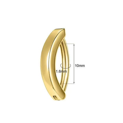 Trendy Amazon Cross-Border Minimalist Crescent Belly Button Ring Versatile Fashion Piercing Jewelry