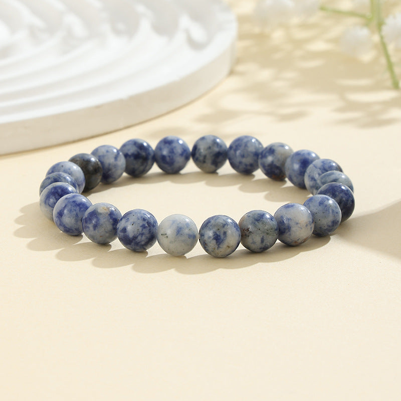 European and American Cross-Border Hot-Selling Popular Jewelry 8mm Natural Stone Bracelet Amethyst Tiger Eye Stone Agate Bracelet Jewelry