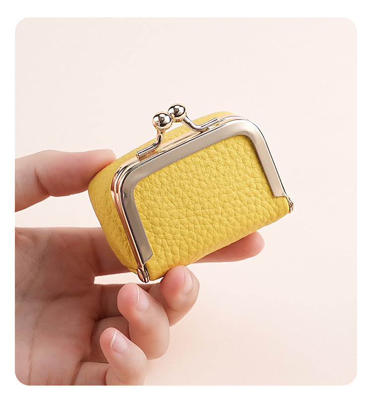 Genuine Leather Mini Necklace Jewelry Box Women's Earrings Gold Ring Gold Jewelry Cosmetics Bag Earphones Coin Purse