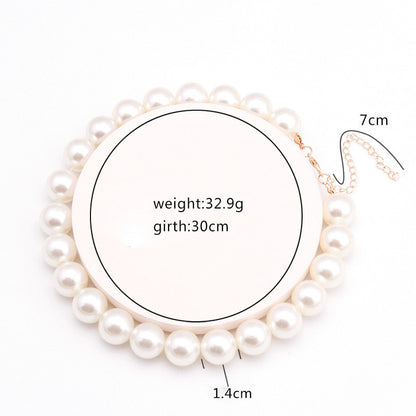 Sweet personality simple natural Joker imitation pearl necklace pearl necklace ladies necklace jewelry wholesale supply