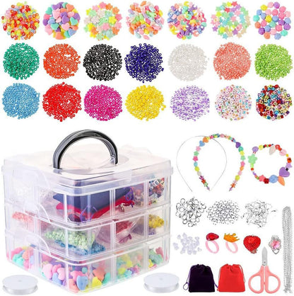 Jewelry Making Kit with Jewelry Beads, Jewelry Pliers, Necklace Bracelet Beaded Wire DIY Jewelry Accessories Set