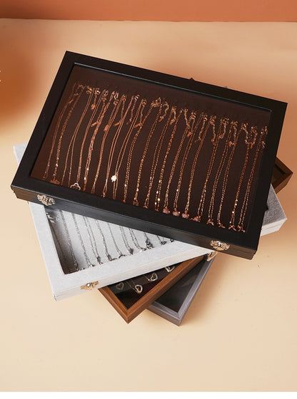 Dustproof Large Capacity Necklace Storage Box Snake Bone Chain Jewelry Box Bracelet Bracelet Jewelry Jewelry Display Box Necklace Box