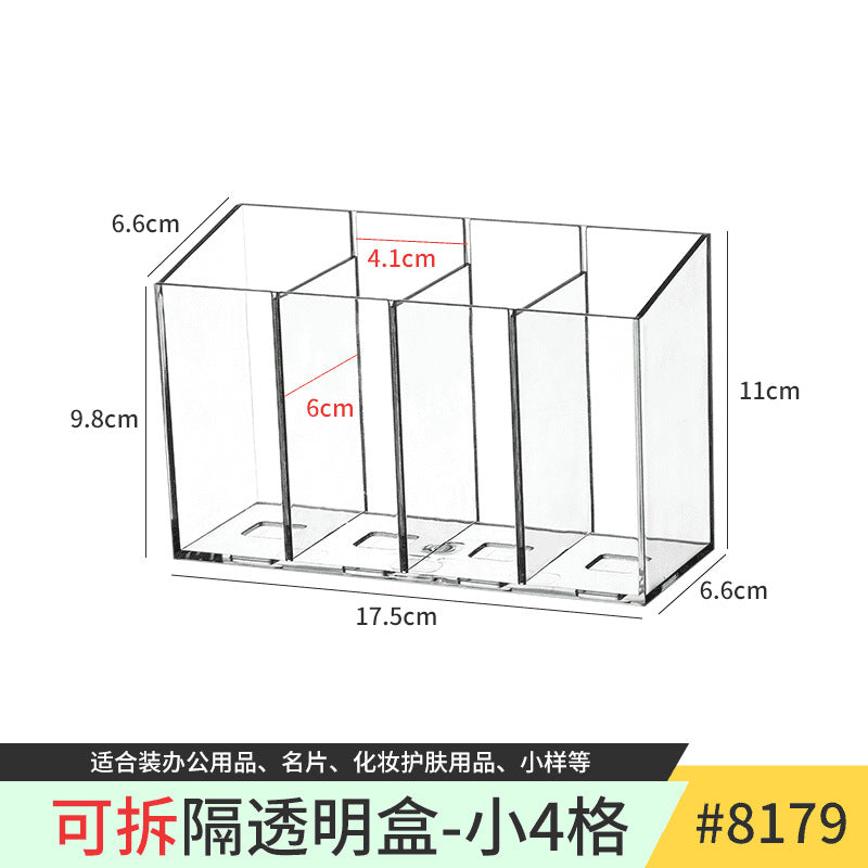 Mirror Cabinet Storage Box Desktop Cosmetics Lipstick Storage Rack Bathroom Bathroom Desktop Dressing Table Organization Box