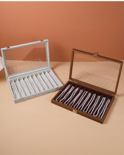 Dustproof Large Capacity Necklace Storage Box Snake Bone Chain Jewelry Box Bracelet Bracelet Jewelry Jewelry Display Box Necklace Box