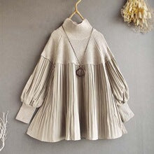 In Stock! Vintage Style A-Line Skirt for Women, 2026 Summer New Japanese Style Ladylike Loose Lace-Up Dress for Women