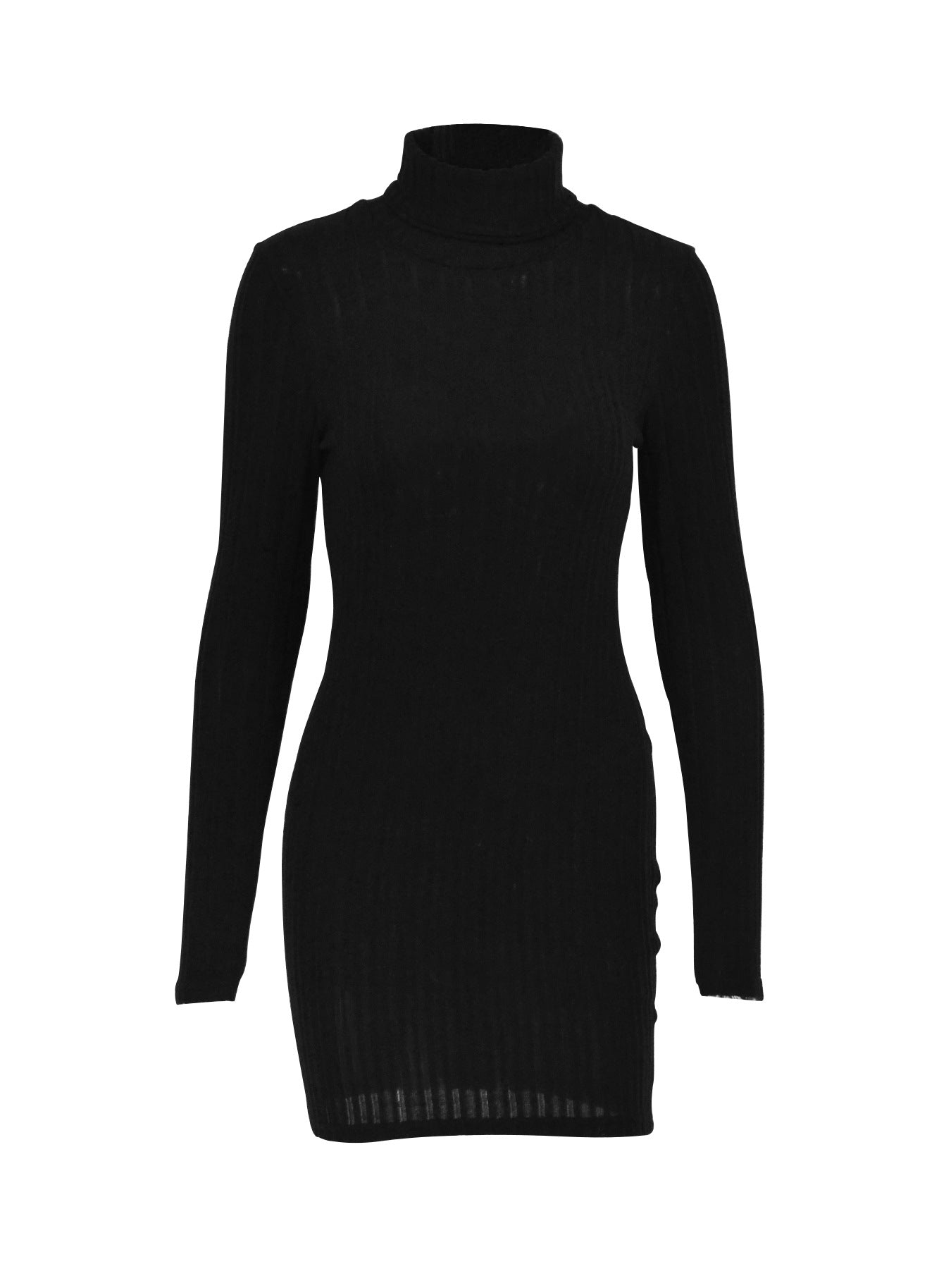 Ab480 Quality Model 2024 Spring Style Elegant Women's Polyester Long-Sleeve Round-Neck Bodycon Dress Wholesale from Manufacturer
