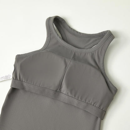 Original ebb yoga vest women's I-character sports outer wear tight quick-drying with chest pad running bra fitness upper