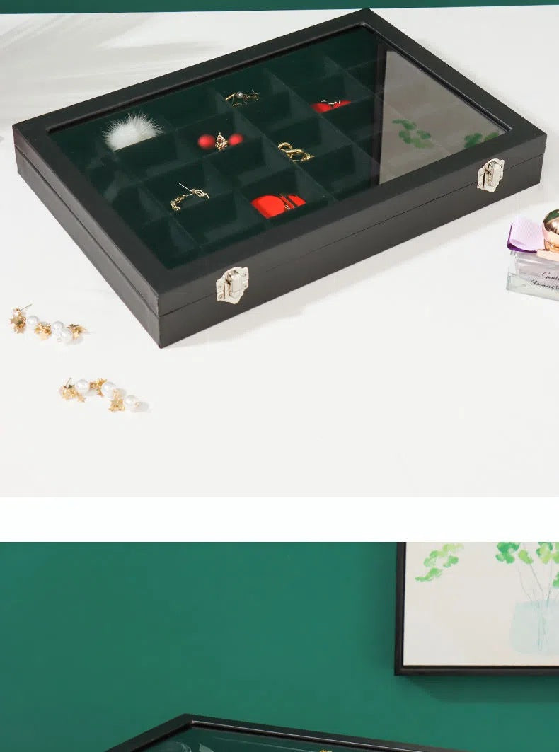 Ear Clip Ear Wire Jewelry Box Large Capacity Ring Necklace Bracelet Display Stand Ear Ring Ear Stud Earrings Storage Box