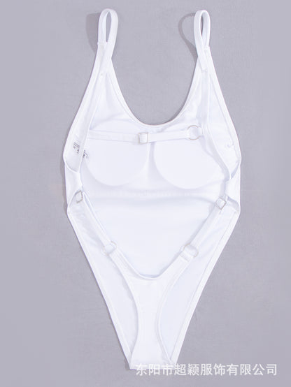 2024 new hot-selling backless one-piece swimsuit sexy slim swimsuit women's bikini foreign trade European and American beach wear
