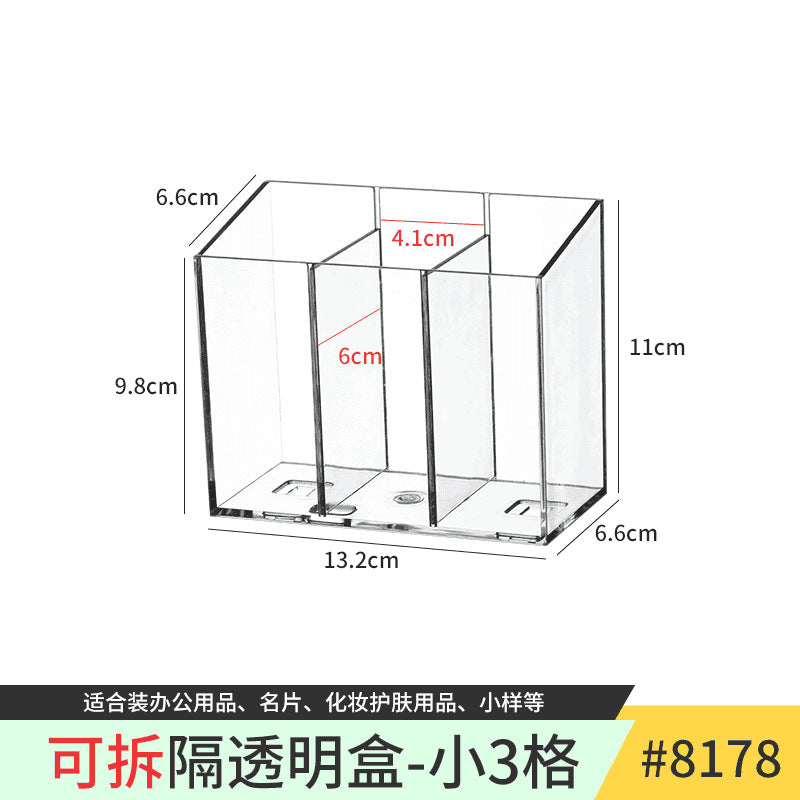 Mirror Cabinet Storage Box Desktop Cosmetics Lipstick Storage Rack Bathroom Bathroom Desktop Dressing Table Organization Box