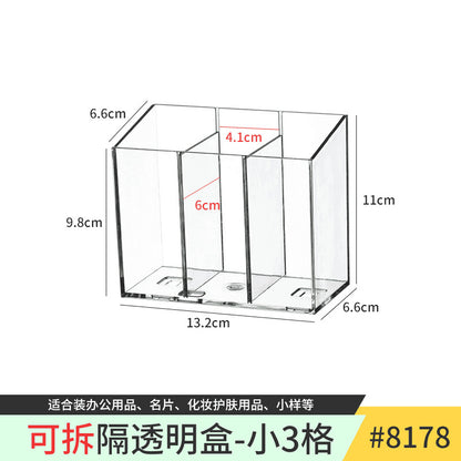 Mirror Cabinet Storage Box Desktop Cosmetics Lipstick Storage Rack Bathroom Bathroom Desktop Dressing Table Organization Box