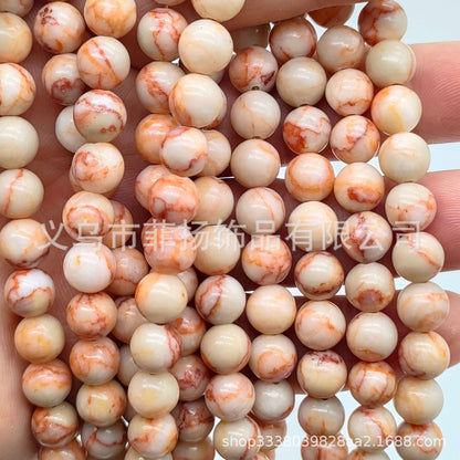 Feiyang Jewelry Miscellaneous Stone Round Beads Loose Beads diy Jewelry Accessories Beads Personalized Miscellaneous Stone Semi-finished Products Ready for Wholesale