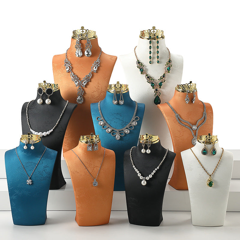 Necklace Display Stand, Mannequin Jewelry Stand, Neck Model, Necklace Holder, Counter Jewelry Display Props
