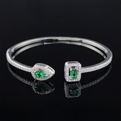 Cross Border jewelry Set Long Zircon Earrings Ring Necklace Jewelry Four Piece Set Hot Sale J6177