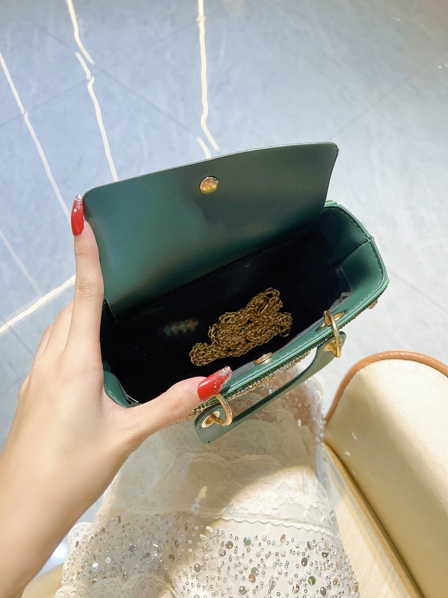 New Cross-border Light Luxury Celebrity Handbag Small Handbag Shoulder Crossbody Evening Bag High-quality Large-capacity Women's Bag