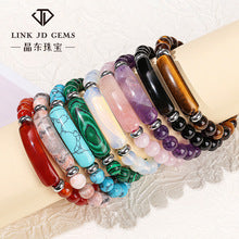Jingdong Jewelry 3A Natural Cherry Blossom Agate Bracelet Fashion Sweet Wind Girl Single Circle Round Bead Bracelet Wholesale