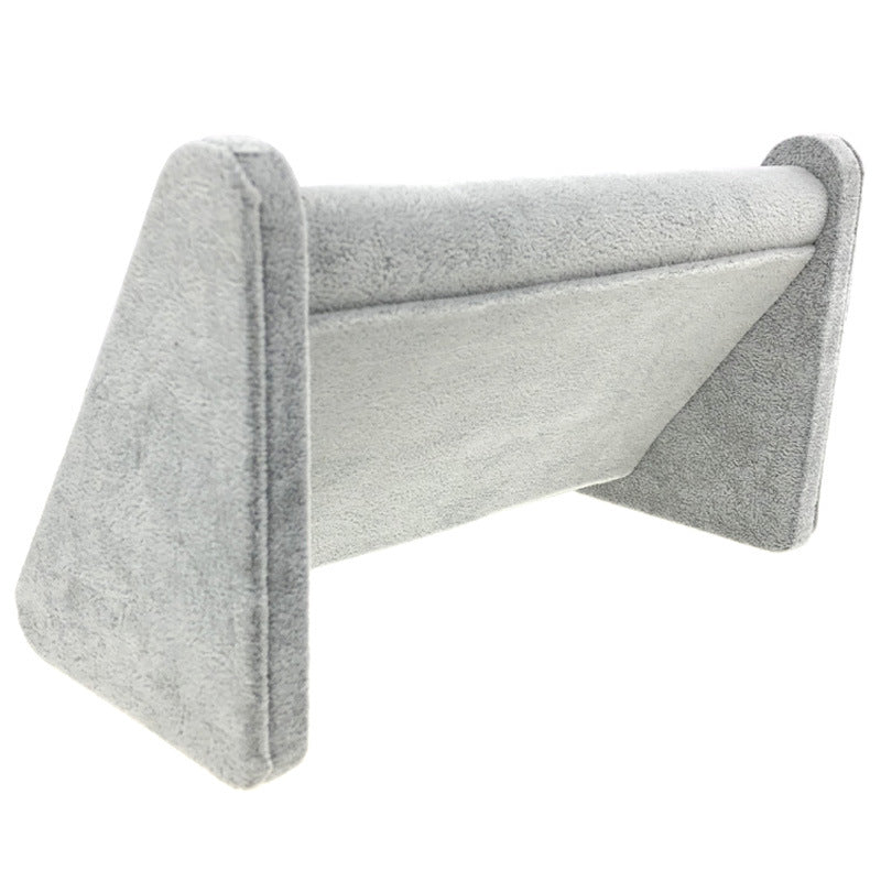 Ice Flower Velvet Jewelry Box Display Plate Ring Bracelet Trapezoidal Jewelry Display Stand Gold and Silver Jewelry Props