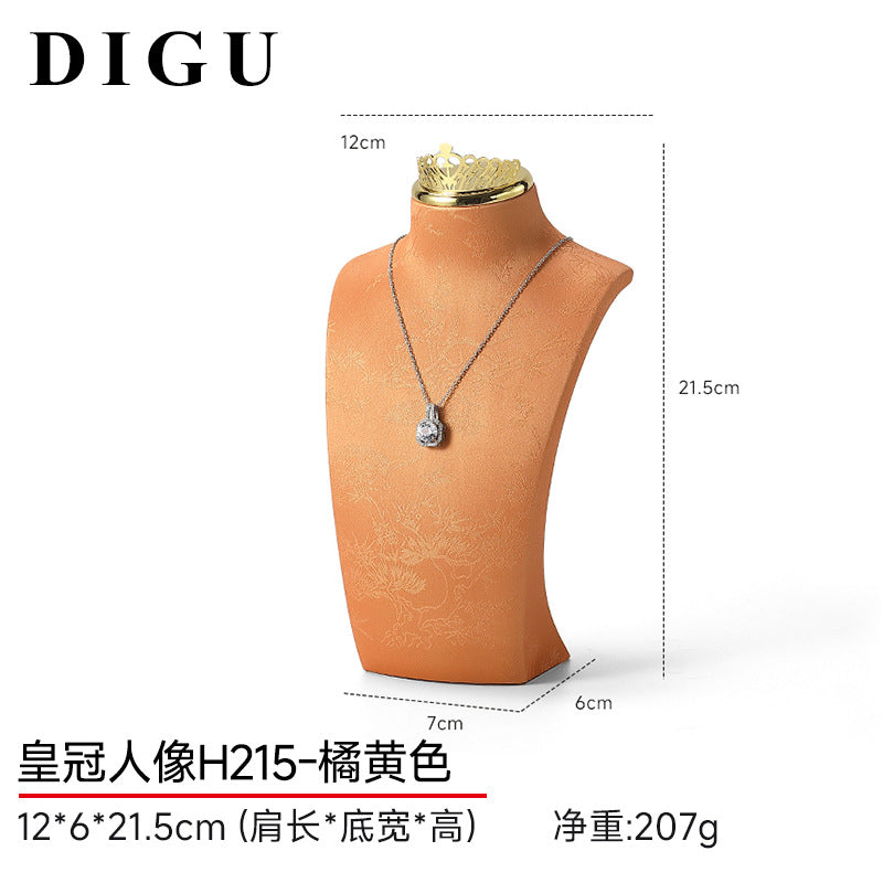 Necklace Display Stand, Mannequin Jewelry Stand, Neck Model, Necklace Holder, Counter Jewelry Display Props