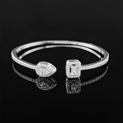 Cross Border jewelry Set Long Zircon Earrings Ring Necklace Jewelry Four Piece Set Hot Sale J6177