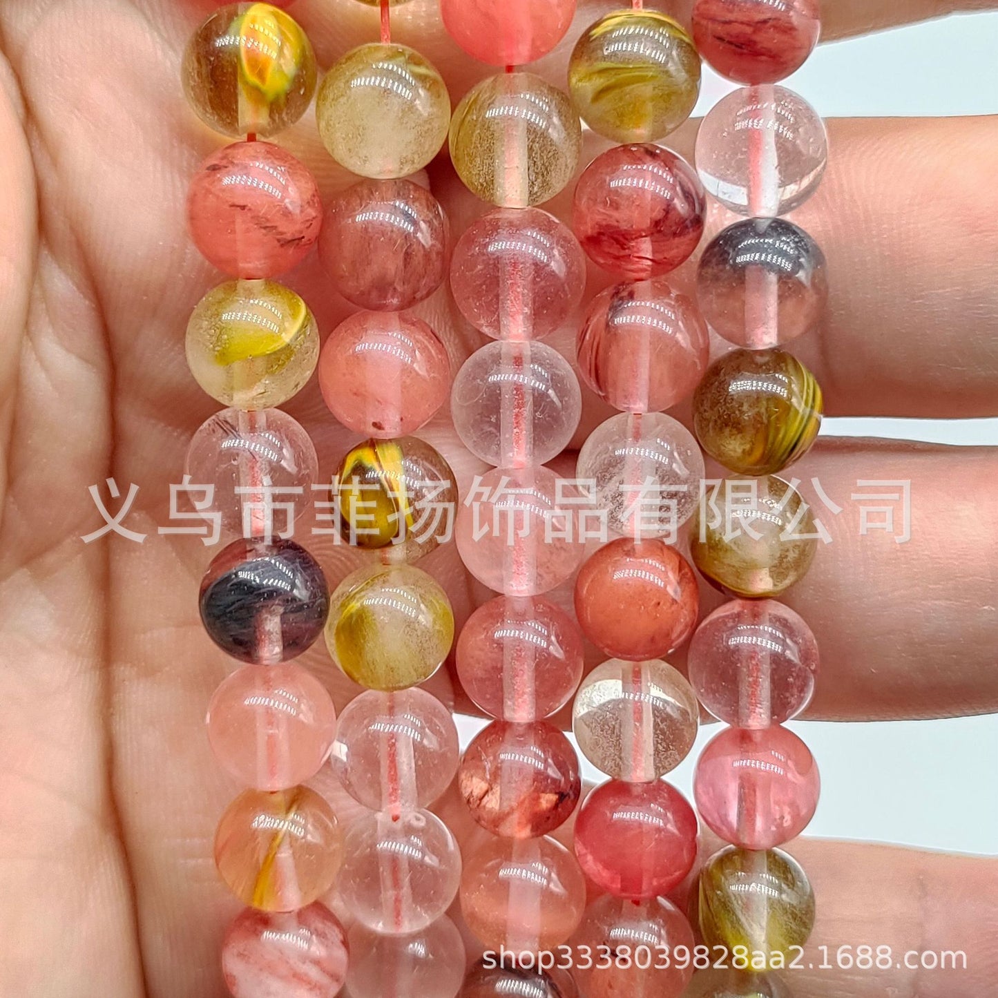 Feiyang Jewelry Miscellaneous Stone Round Beads Loose Beads diy Jewelry Accessories Beads Personalized Miscellaneous Stone Semi-finished Products Ready for Wholesale