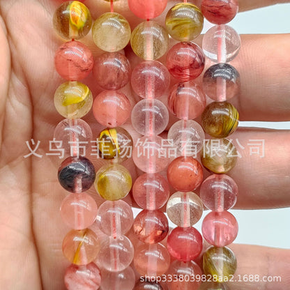 Feiyang Jewelry Miscellaneous Stone Round Beads Loose Beads diy Jewelry Accessories Beads Personalized Miscellaneous Stone Semi-finished Products Ready for Wholesale